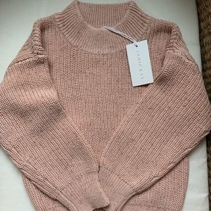 NWT Jamie Kay Cotton Morgan Knit in Cameo Rose Fleck